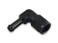 Vibrant -6AN to 3/8in Hose Barb 90 Degree Adapter - Anodized Black