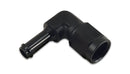 Vibrant -8AN to 1/2in Hose Barb 90 Degree Adapter - Anodized Black-1