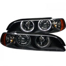 ANZO 1997-2001 BMW 5 Series Projector Headlights w/ Halo Black-1
