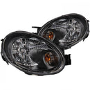 ANZO 2003-2005 Dodge Neon Crystal Headlights Black-1