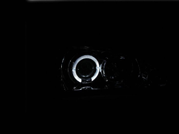 ANZO 1994-1998 Ford Mustang Projector Headlights w/ Halo Chrome 1pc