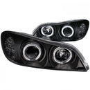 ANZO 2000-2004 Infiniti I30 Projector Headlights w/ Halo Black-1