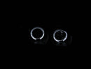 ANZO 2000-2004 Infiniti I30 Projector Headlights w/ Halo Black-2