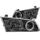 ANZO 2000-2001 Toyota Camry Crystal Headlights w/ Halo Black-1