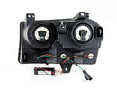 ANZO 2005-2010 Chrysler 300 Crystal Headlights w/ Halo Chrome (CCFL)-2