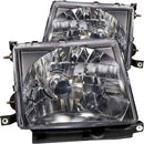ANZO 1997-2000 Toyota Tacoma Crystal Headlights Black-1