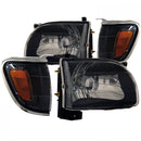 ANZO 2001-2004 Toyota Tacoma Crystal Headlights Black-1