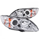 ANZO 2004-2008 Mazda 3 Projector Headlights w/ Halos Chrome-1