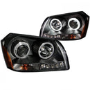 ANZO 2005-2007 Dodge Magnum Projector Headlights Black-1