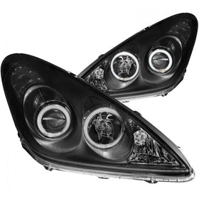 ANZO 2002-2003 Lexus Es300 Projector Headlights w/ Halo Black