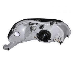 ANZO 1999-2000 Honda Civic Crystal Headlights Gun-Metal Gray - 0