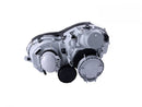 ANZO 2002-2004 Mercedes Benz C Class W203 Projector Headlights w/ Halo Chrome-2