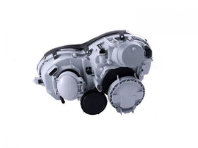 ANZO 2002-2004 Mercedes Benz C Class W203 Projector Headlights w/ Halo Chrome - 0