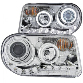 ANZO 2005-2010 Chrysler 300C Projector Headlights w/ Halo Chrome (CCFL) G2