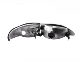 ANZO 1994-1998 Ford Mustang Crystal Headlights Chrome - 0