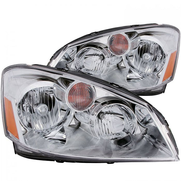 ANZO 2005-2006 Nissan Altima Crystal Headlights Chrome