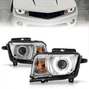 ANZO 2010-2013 Chevrolet Camaro Projector Headlights w/ Halo Chrome (CCFL)-1
