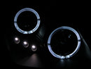 ANZO 1997-2001 Honda Prelude Projector Headlights w/ Halo Black w/ LED-3