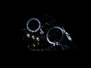 ANZO 1997-2001 Honda Prelude Projector Headlights w/ Halo Chrome w/ LED-3