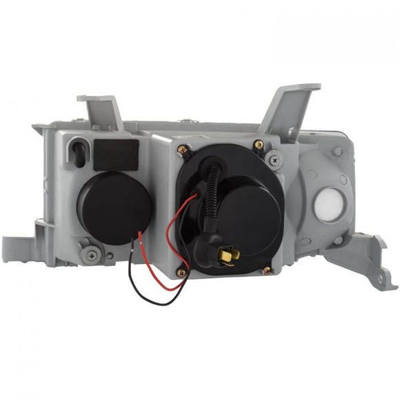 ANZO 2004-2007 Scion Xb Projector Headlights w/ Halo Black G2