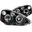 ANZO 2002-2004 Acura Rsx Projector Headlights w/ Halo Black-1