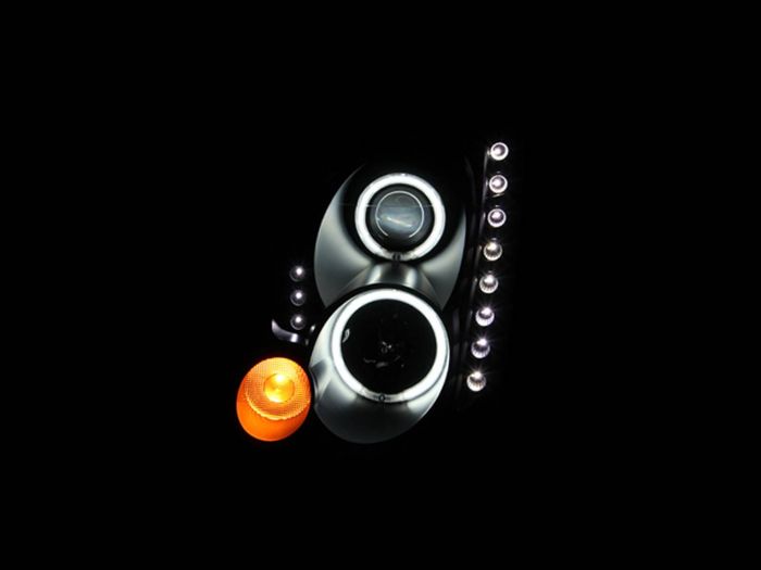ANZO 2003-2007 Infiniti G35 Projector Headlights w/ Halo Black (CCFL) (HID Compatible) - 0