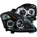 ANZO 2008-2009 Nissan Altima (2 Door ONLY) Projector Headlights w/ Halo Black (CCFL)-1