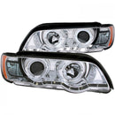 ANZO 2000-2003 BMW X5 Projector Headlights w/ Halo Chrome-1