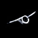 ANZO Projector Headlights With Halo Black w/Amber 14-17 Mazda 3-2