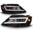 Anzo 14-20 Chevrolet Impala Square Projector LED Bar Headlights w/ Black Housing-1