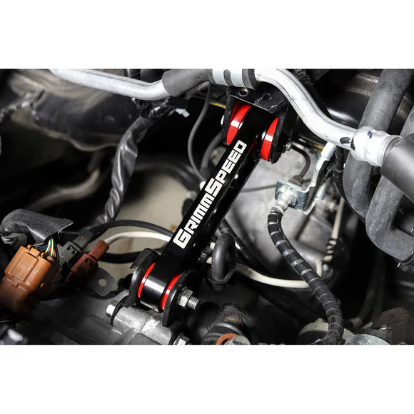 Grimmspeed Pitch Stop Mount Black (80A Bushings) For Subaru 02+ Impreza/WRX/STI - 0