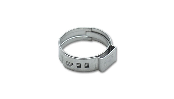 One Ear Stepless Pinch Clamps, 7.8-9.5mm clamping range (Pack of 10) Stainless S