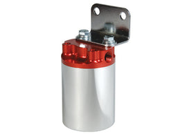 Aeromotive Canister Fuel Filter - 3/8 NPT/100-Micron (Red Housing w/ Nickel Sleeve)