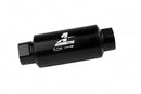 Aeromotive In-Line Fuel Filter 40-M Stainless Mesh Element ORB-10 Port (Bright-Dip Black) 2in. OD-1