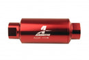 Aeromotive In-Line Filter - (AN-10) 10 Micron Microglass Element Red Anodize Finish-1