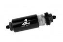 Aeromotive In-Line Filter - (AN-6 Male) 40 Micron Stainless Mesh Element Bright Dip Black Finish-1