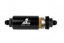 Aeromotive In-Line Filter - (AN -8 Male) 10 Micron Fabric Element Bright Dip Black Finish-1