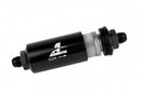 Aeromotive In-Line Filter - (AN -8 Male) 40 Micron Stainless Mesh Element Bright Dip Black Finish-1