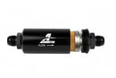 Aeromotive In-Line Filter - (AN -10 Male) 10 Micron Fabric Element Bright Dip Black Finish-1