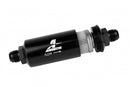 Aeromotive In-Line Filter - (AN -10 Male) 40 Micron Stainless Mesh Element Bright Dip Black Finish-1