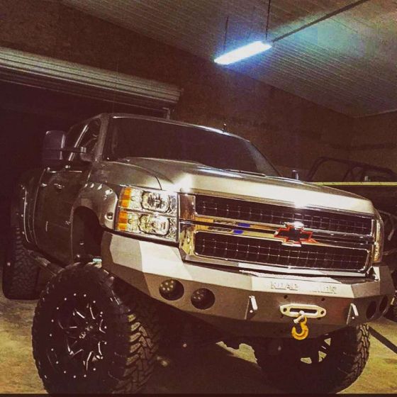 Road Armor 08-10 Chevy 2500 Stealth Front Winch Bumper - Tex Blk