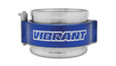 Vibrant HD Clamping System Assembly for 5" OD Tubing - Anodized Blue-1