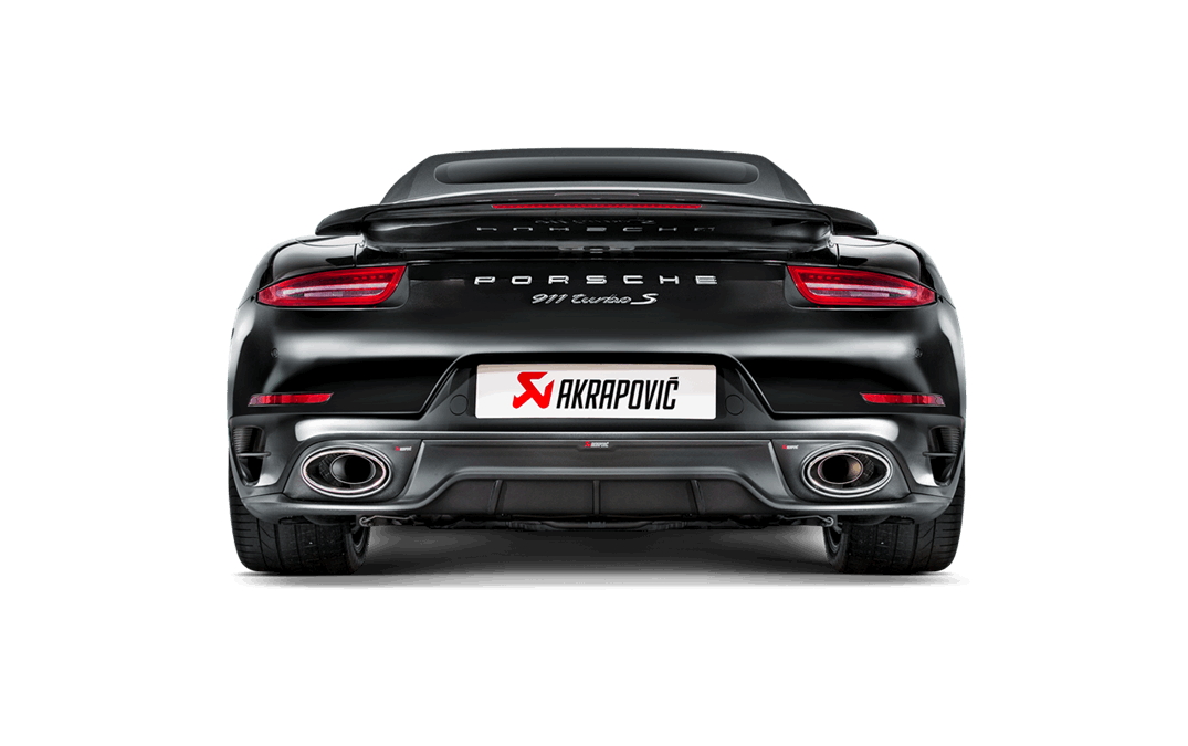 Akrapovic 14-15 Porsche 911 Turbo/Turbo S (991) Slip-On Line (Titanium) w/ Carbon Titanium Tips