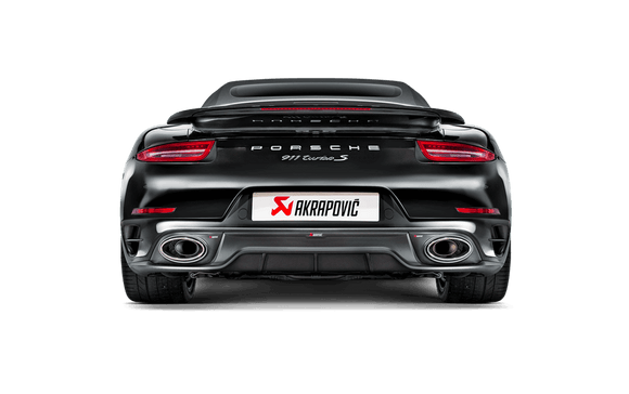 Akrapovic 14-15 Porsche 911 Turbo/Turbo S (991) Slip-On Line (Titanium) w/ Carbon Titanium Tips