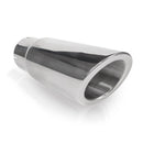 Stainless Works Double Wall Slash Cut Exhaust Tip - 3 1/2in Body 2 1/2in ID-1