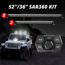 XK Glow SAR360 Light Bar Kit Emergency Search and Rescue Light System (2)52In (2)36In-1