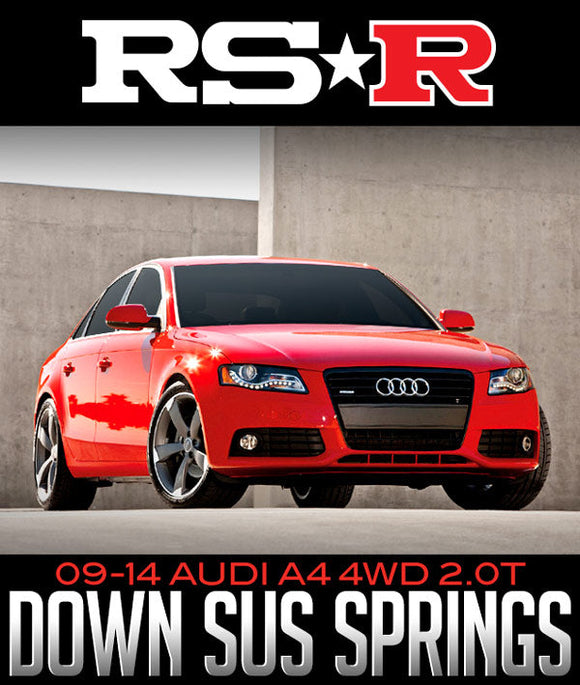 RS-R TI2000 DOWN SPRINGS: 2009–2014 AUDI A4 4WD 2.0T