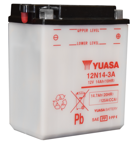 Yuasa 12N14-3A Conventional 12 Volt Battery