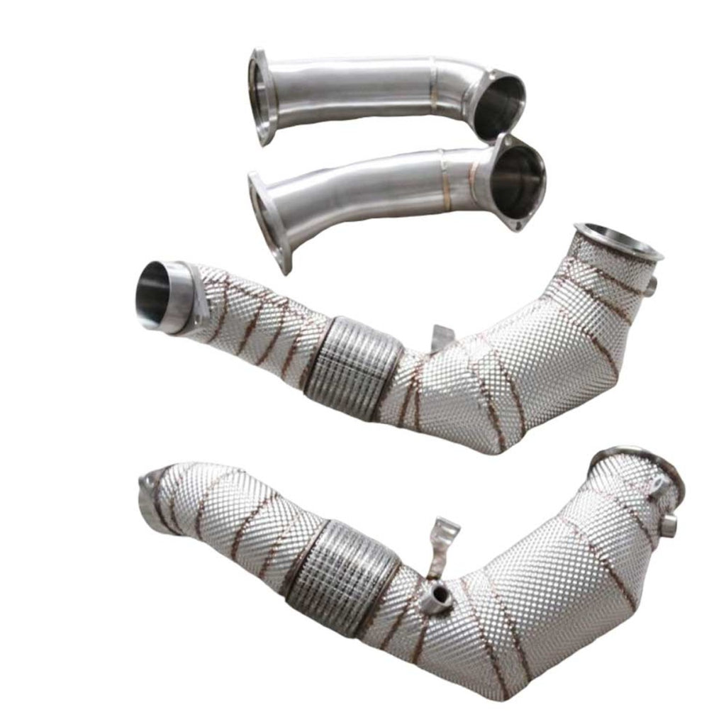 Racing Dynamics Catted Downpipes W/HS - BMW / F9X / M5 / M8 / X5M / X6M | 130.10.63.590 - 0