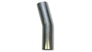 Vibrant 3in O.D. T304 SS 15 deg Mandrel Bend 5in x 5in leg lengths (5in Centerline Radius)-1